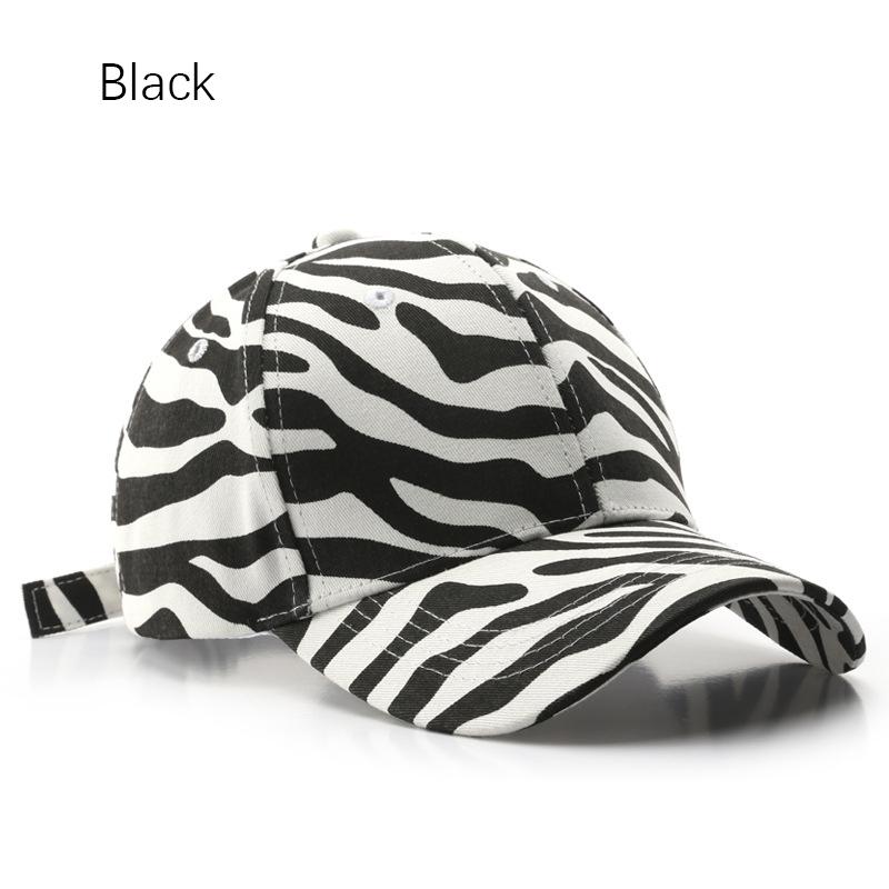 Kunems Fashion Zebra Strip Bóng chày Sọc cho phụ nữ và nam giới Cotton Cotton Mũ bảo vệ nắng ngoài trời Snapback Mũ unisex Color: Brown Size: Adjustable