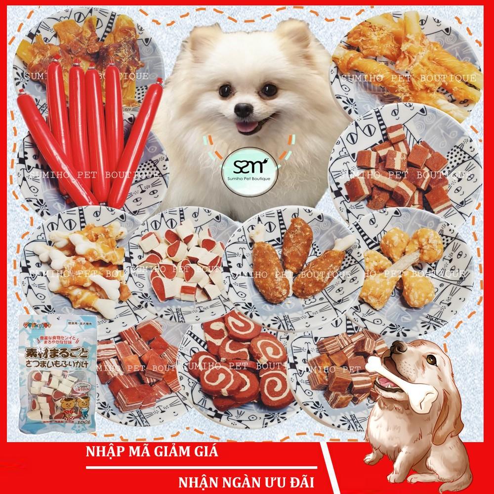 Bánh thưởng cho chó Sumiho (Nhiều vị) 100gr/túi Đồ ăn cho chó mèo thú cưng