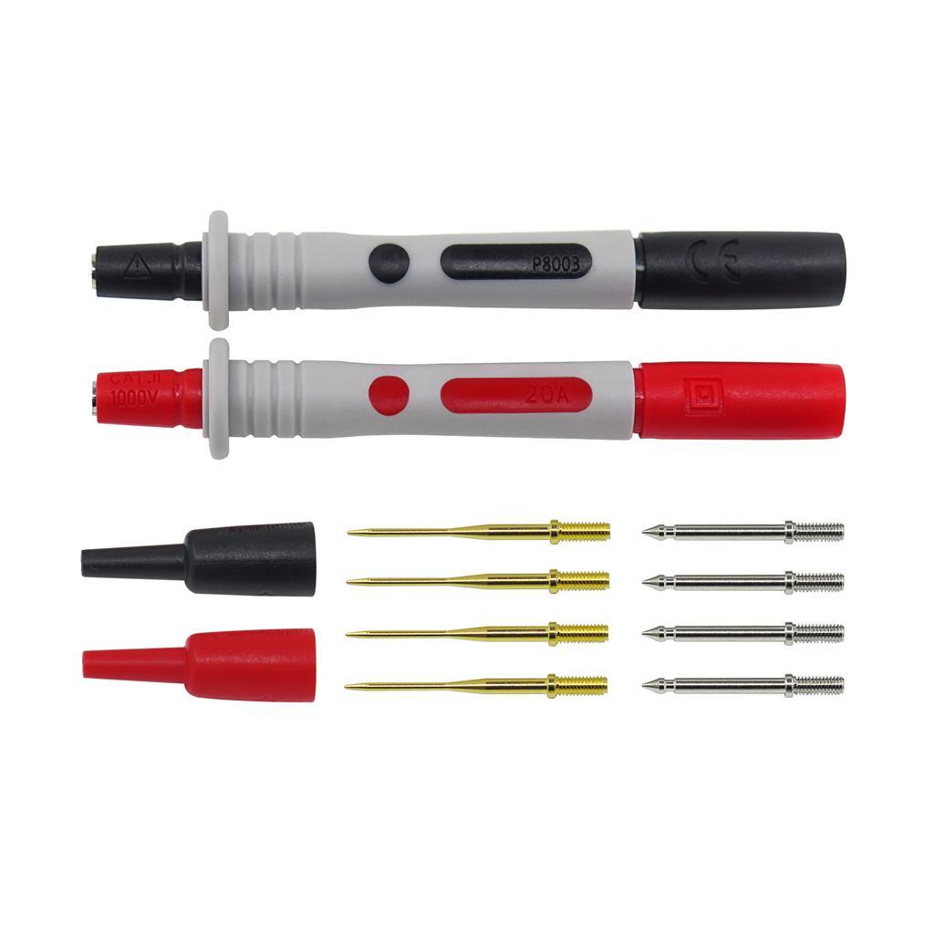 Multimeter Probe Test Hook Lead Probe Kit With Alligator Clip 4mm Banana Plug