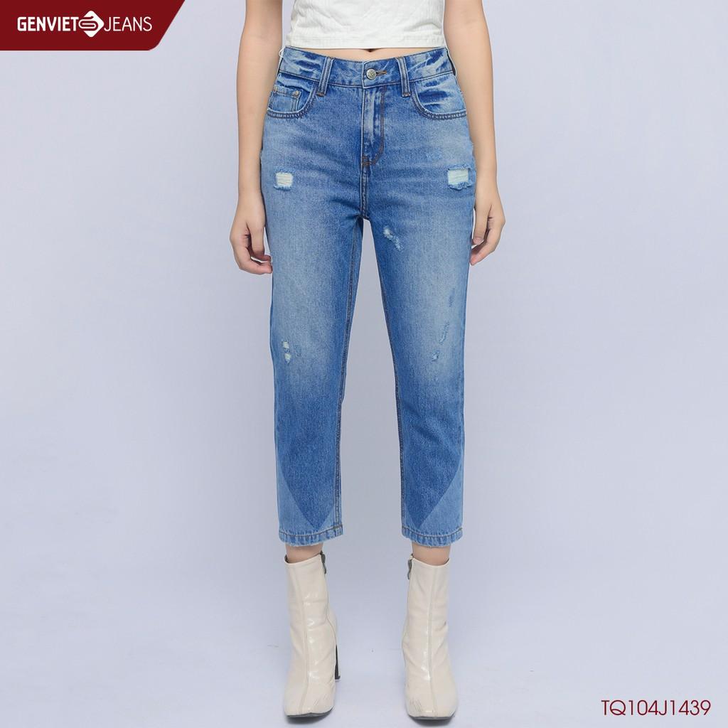 Quần dài jeans Nữ TQ104J1439 GENVIET JEANS