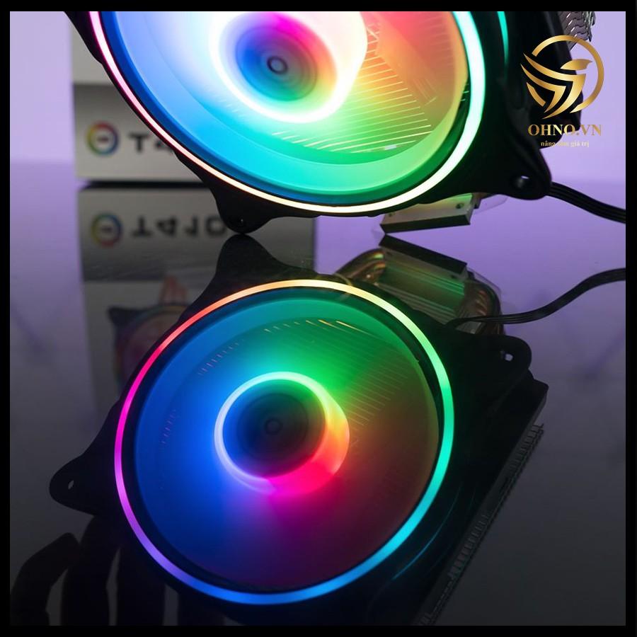 Fan CPU VSP COOLER MASTER T410i - LED RGB Quạt Tản Nhiệt Khí Máy Tính Làm Mát CPU Có Gắn LED - Hàng Chính Hãng