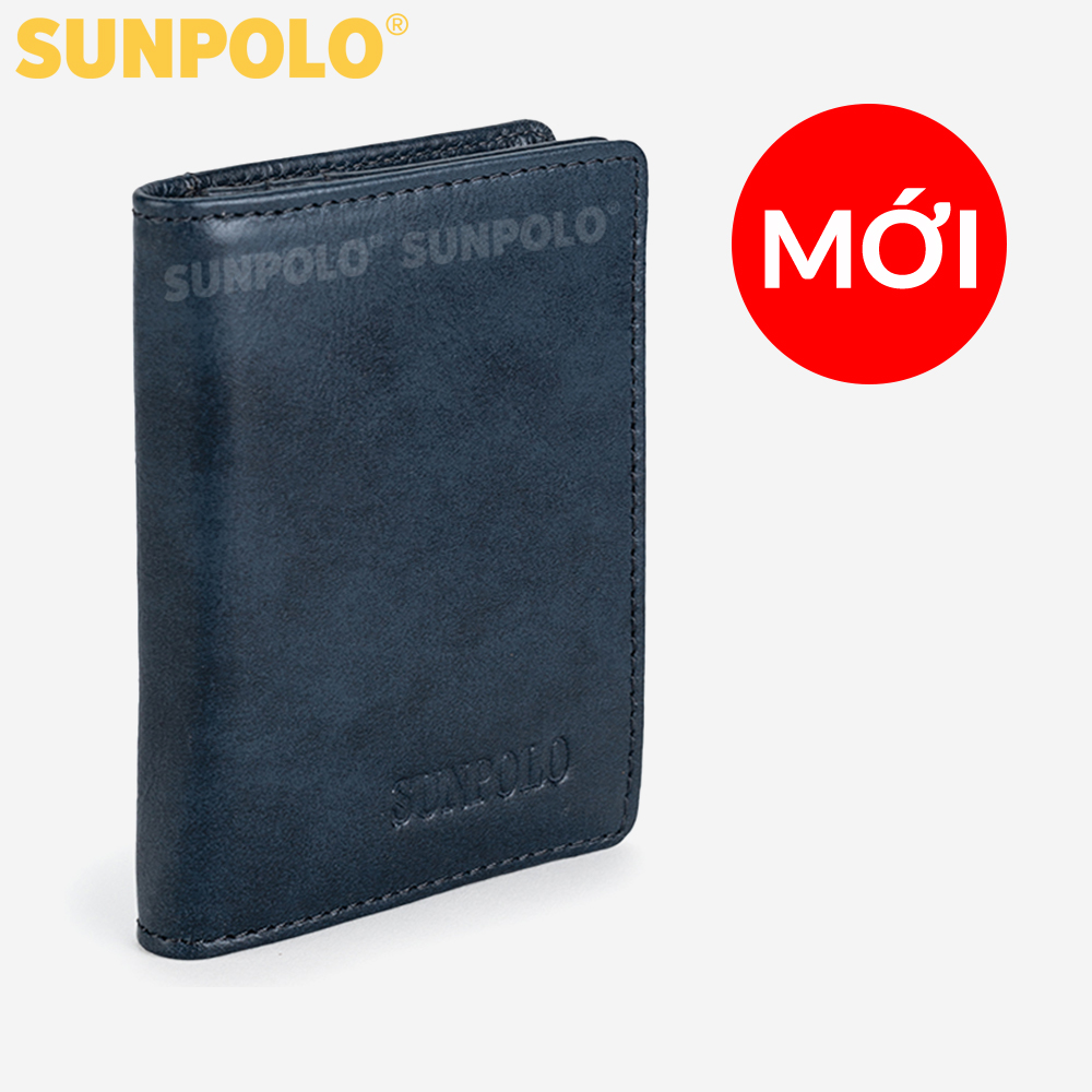 Ví Da Nam, Ví Đựng Thẻ Nam Da Bò SUNPOLO WSCA52