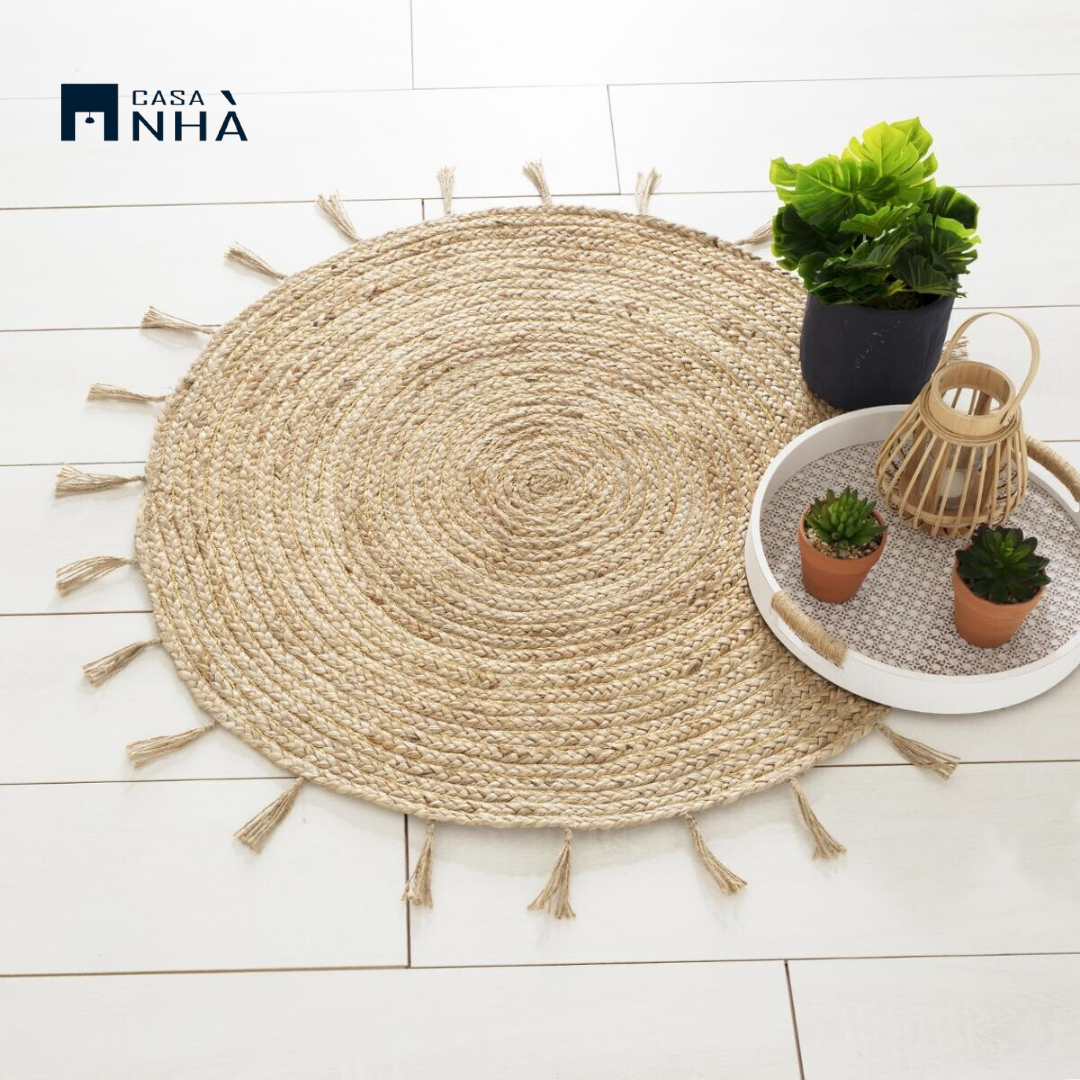 Thảm đay trang trí nhà cửa LIREX ROUND CARPET D80cm