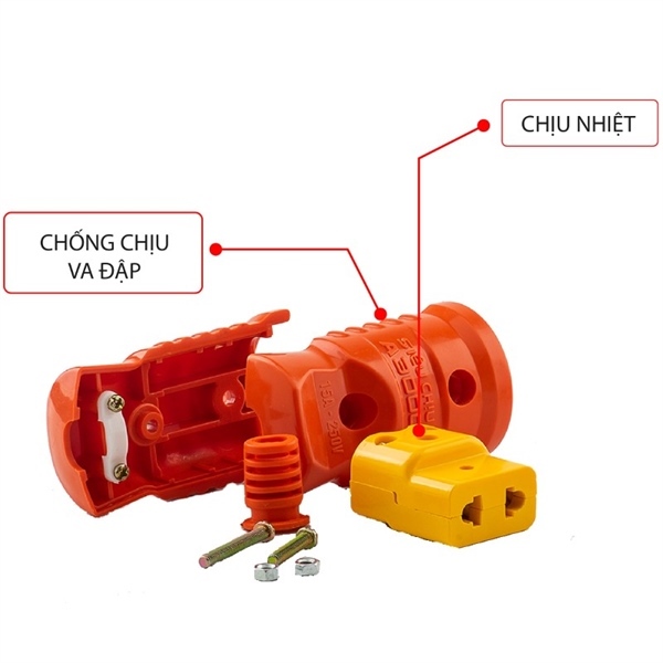 Phích cắm đực, phích cắm cái siêu chịu tải 3000W Sopoka