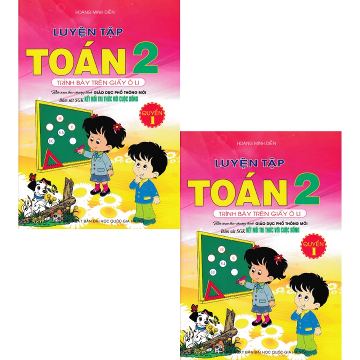 Sách - Luyện Tập Toán 2 Quyển 1 - Trình Bày Trên Giấy Ô Li