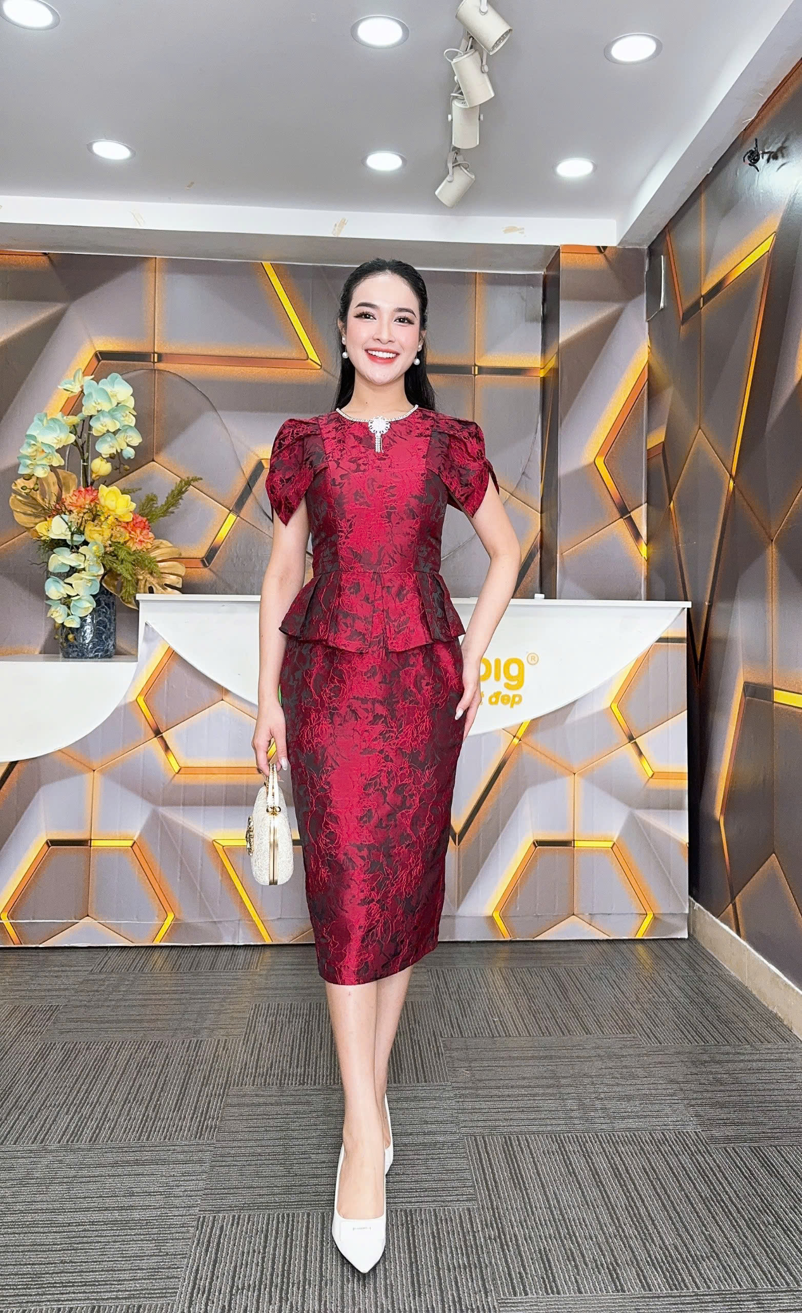 Đầm peplum - Y1831 - Thương hiệu Zonbig