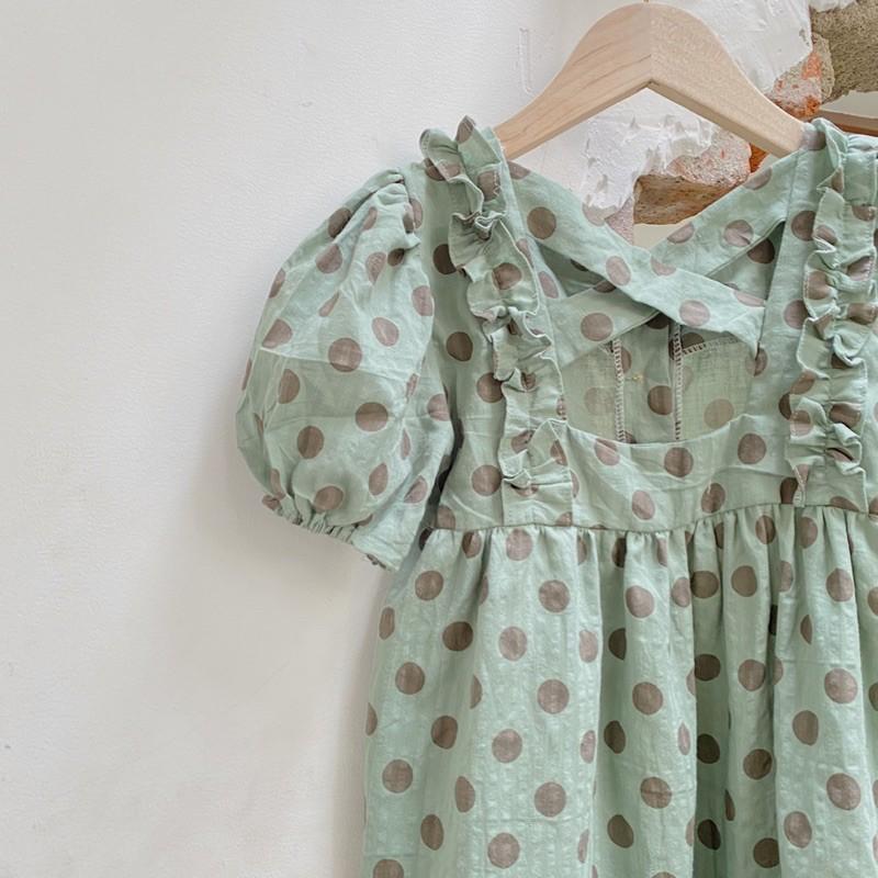 ĐẦM XÔ CHẤM BI DÂY CHÉO SAU LƯNG