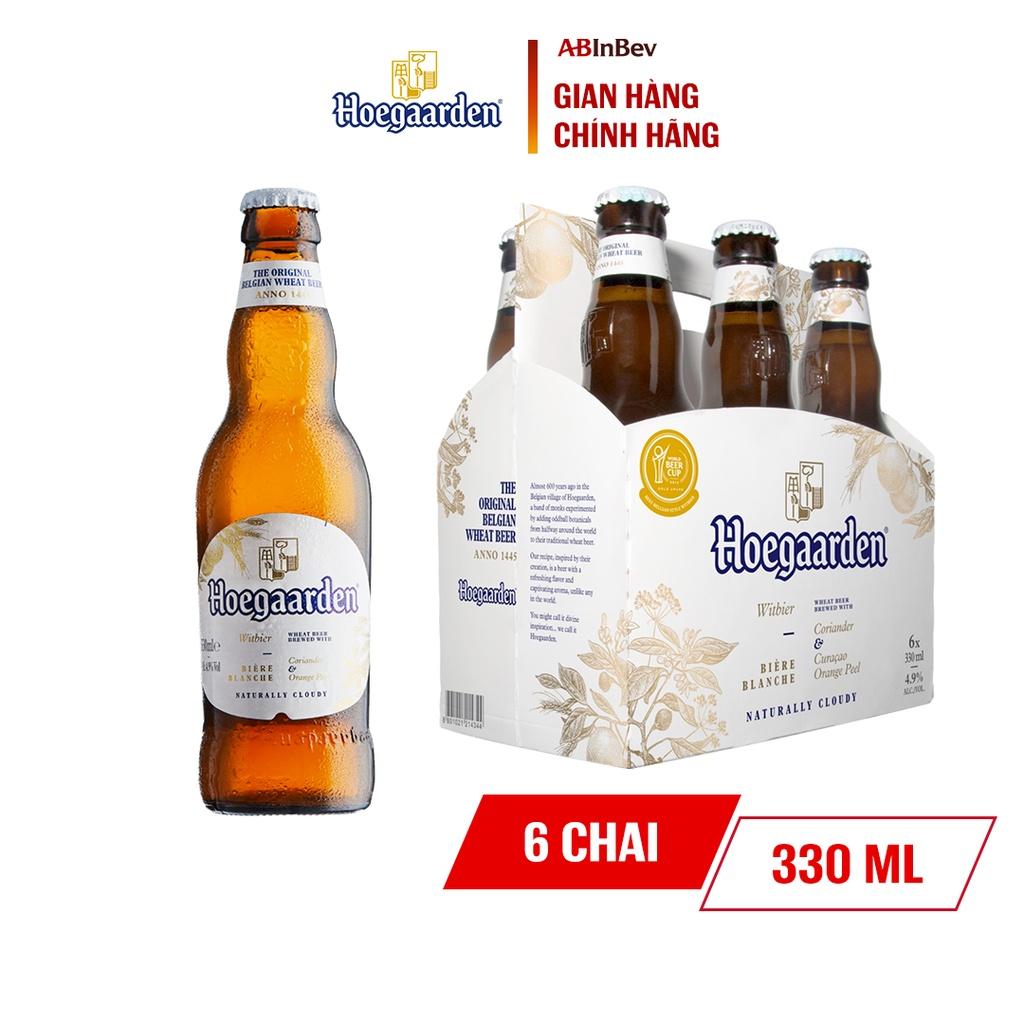 Lốc 6 Chai Bia Hoegaarden White (330ml/ chai)