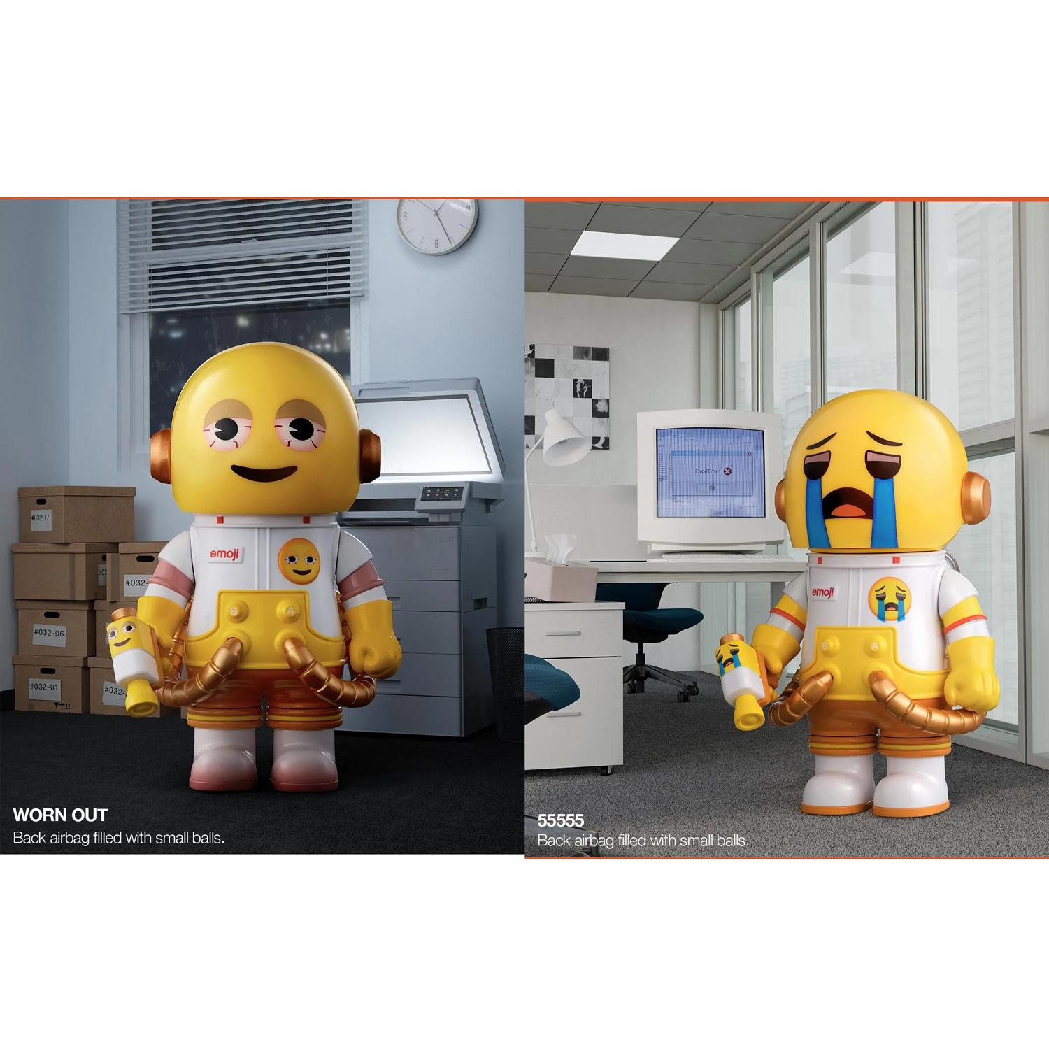 Đồ Chơi Mô Hình Pop Mart Mega Space Molly 100% x Emoji Series 4 (Mẫu Sản Phẩm Bên Trong Là Ngẫu Nhiên)