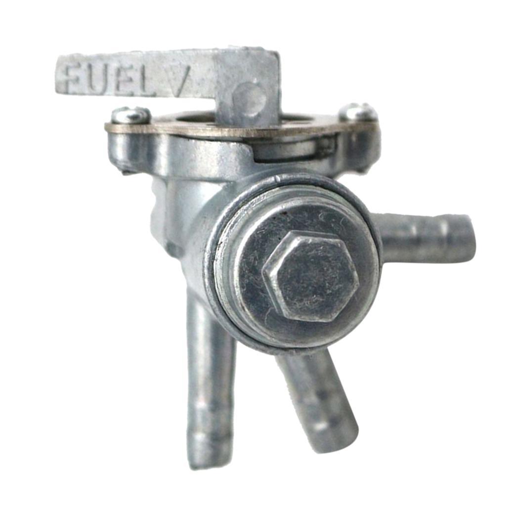 4pcs 3 Way Petcock Fuel Tank Shut Off Valve for ATV Motorcycle Dirt Bike
