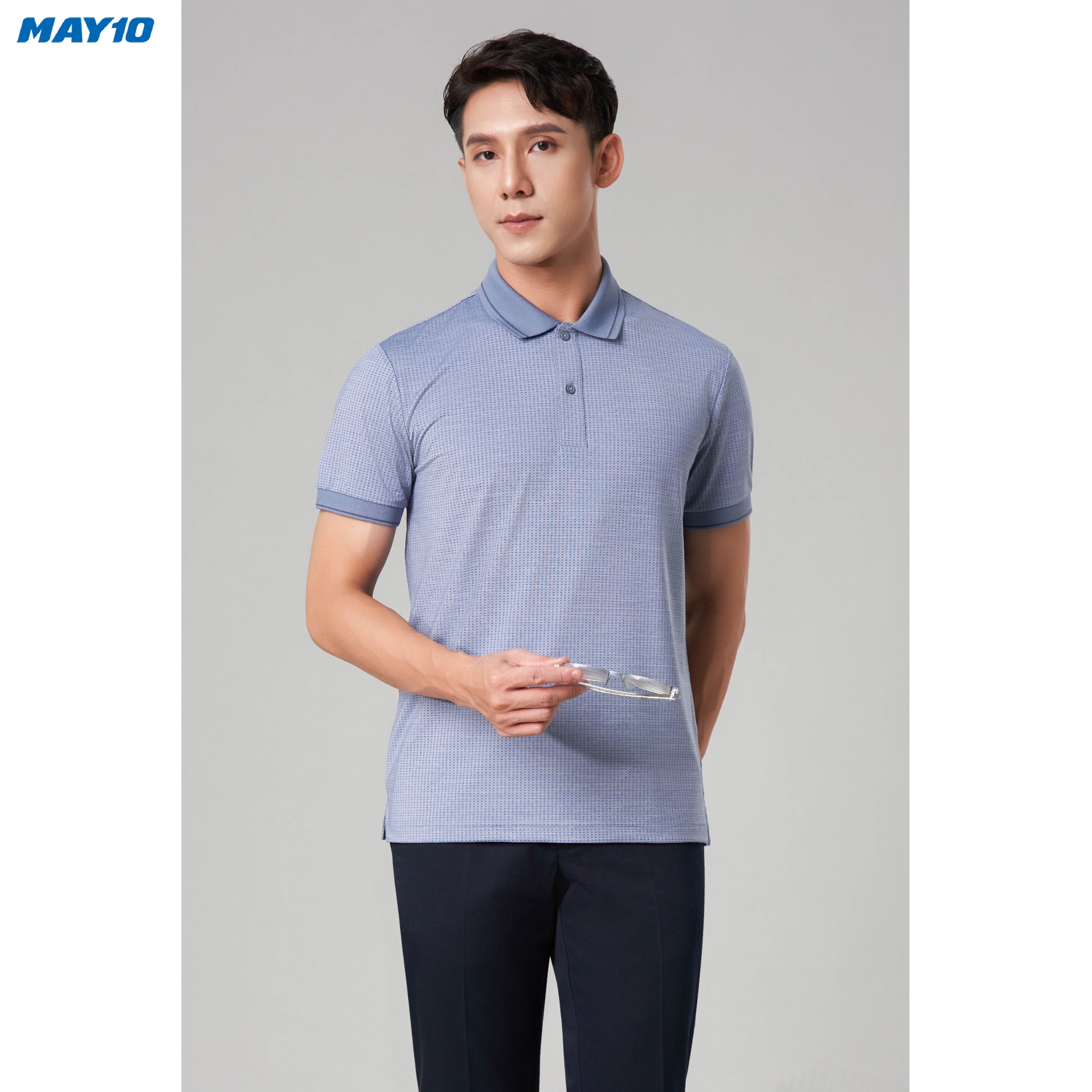 Áo polo nam May 10 chất liệu FREEZING NYLON mã 140123077B.CM