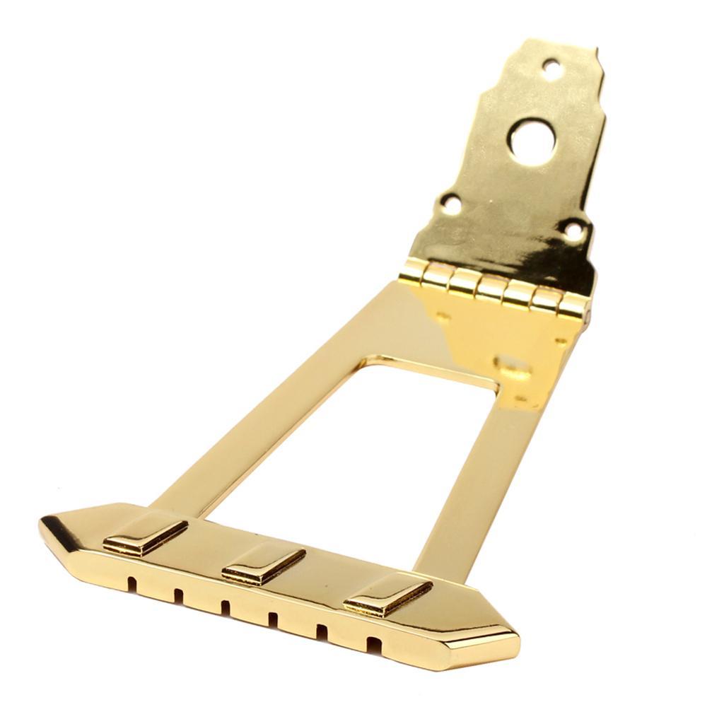 Guitar Tailpiece Bridge Jazz Archtop Replacement Golden