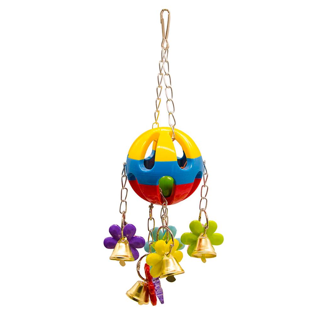 Bird Parrot Toys Hanging Bell Pet Bird Cage Hammock Swing Toy Type 1