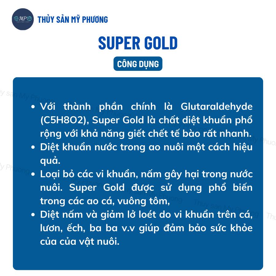 Sát khuẩn diệt nấm ghẻ đốm trắng đỏ chân sạch đen mang đóng rong khói đèn Super Gold bkc tôm thẻ cá lươn ếch ốc ba ba