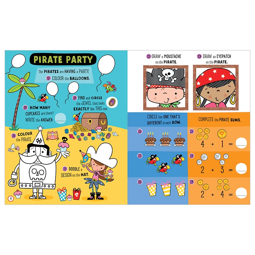 Sticker Activity Book Mini Mega - Silver