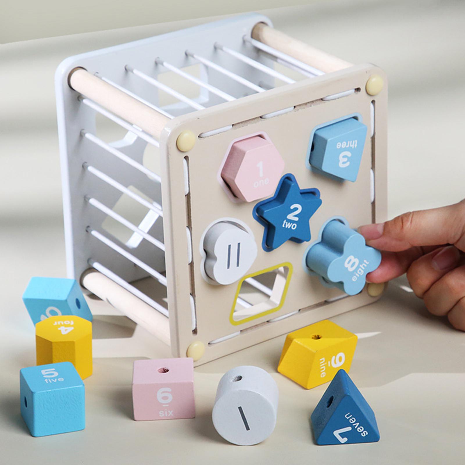 Sorting Blocks Development Toys Birthday Gift Color Cognitive for Toddlers