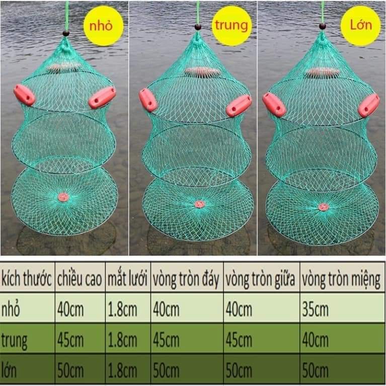 GIỎ ĐỰNG CÁ 3 TẦNG 3 PHAO NỔI ĐI CÂU CÁ