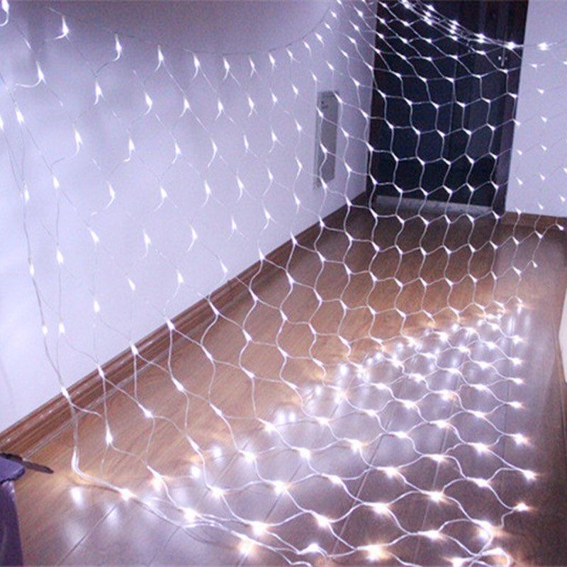 Đèn trang trí Đèn Rèm Lưới Mắt Cáo 1,5x1,5m và Led mành trái tim 2 x 1,5m