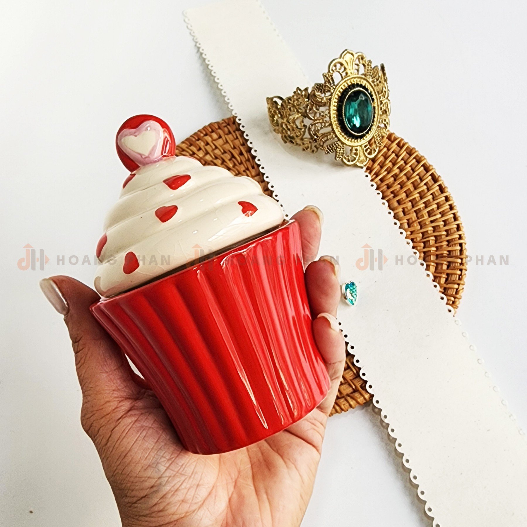 Hũ gốm Cucake đa năng