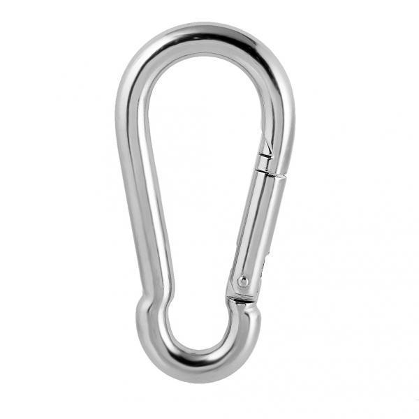 2Pcs Camping Climbing 304 Stainless Carabiner Clip Snap Hook Quick Hitch