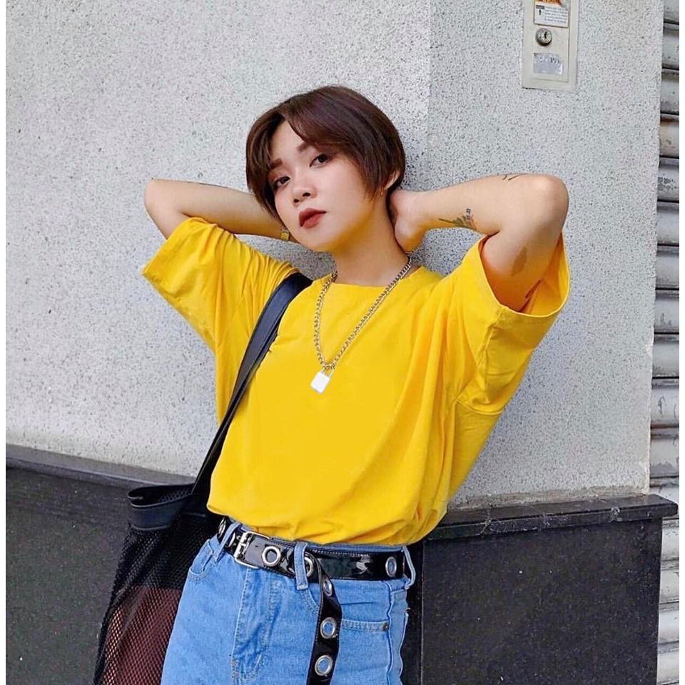 ÁO PHÔNG TAY LỠ 10 MÀU BASIC UNISEX NAM NỮ THE 1992