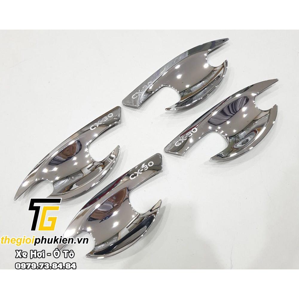 Ốp hõm cửa xe Mazda CX-30, CX30 mạ Crom