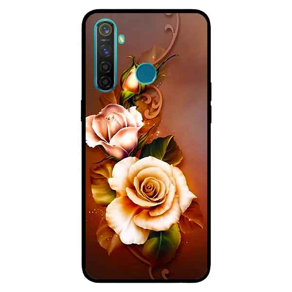 Ốp Lưng in cho Realme 5 Mẫu Hoa Hồng  - Hàng Chính Hãng