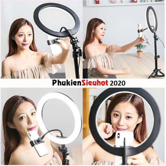 Đèn Livestream, Đèn Makeup - Đèn Chụp Ảnh 26cm Siêu Nét Hot 2020