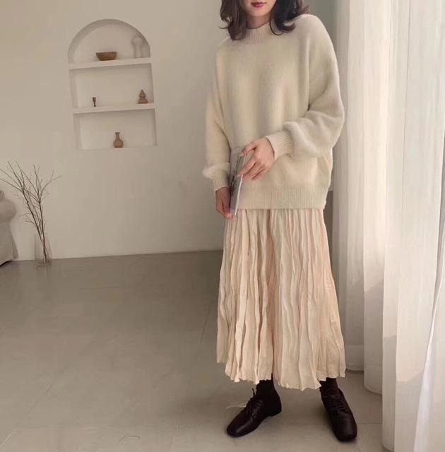 Chân váy xếp ly nhăn QC