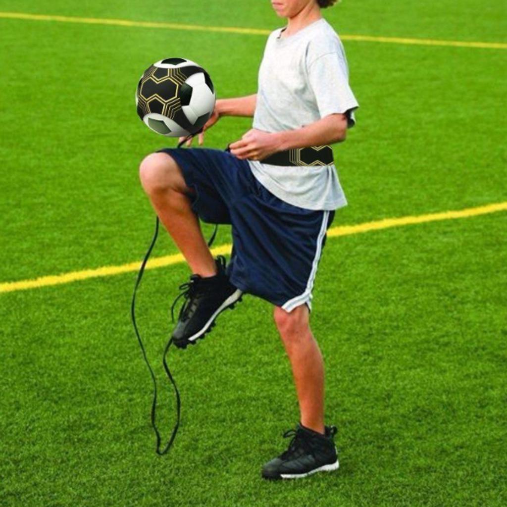 Football Kick Trainer Skills Soccer Training Aid w Adjustable Waistband