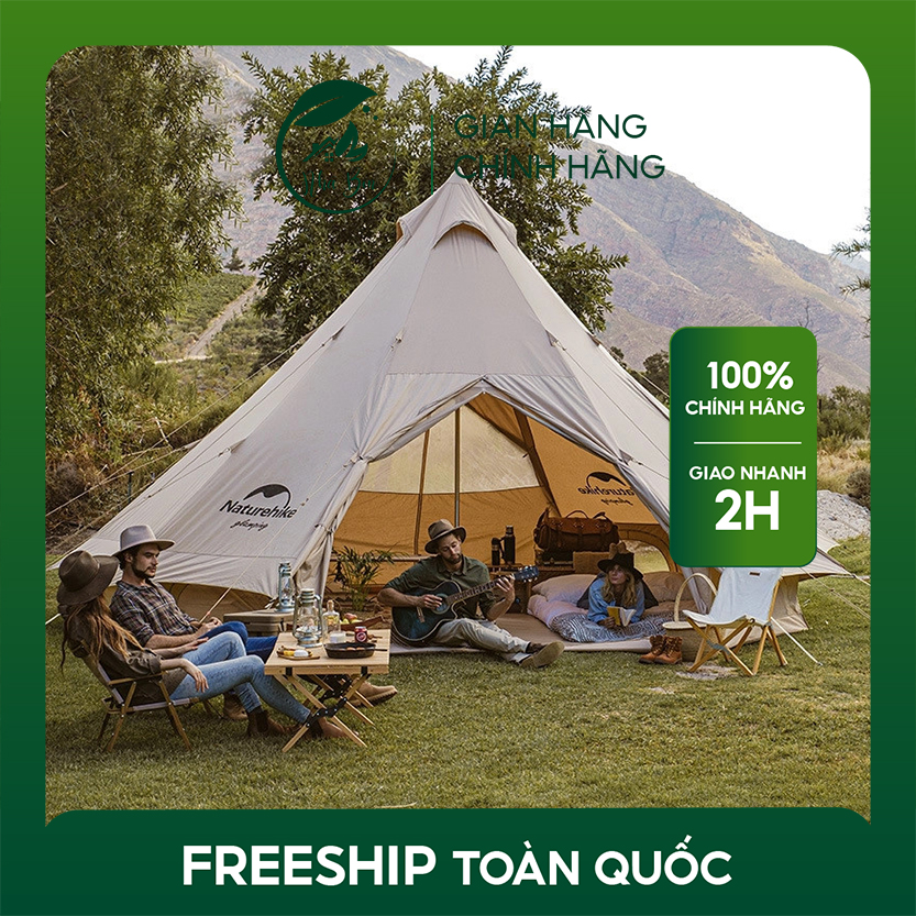 Lều Cắm Trại Lều Mông Cổ Glamping Dã Ngoại Lều Cắm Trại Gia Đình Sang Trọng Cao Cấp Cho 4-8 Người