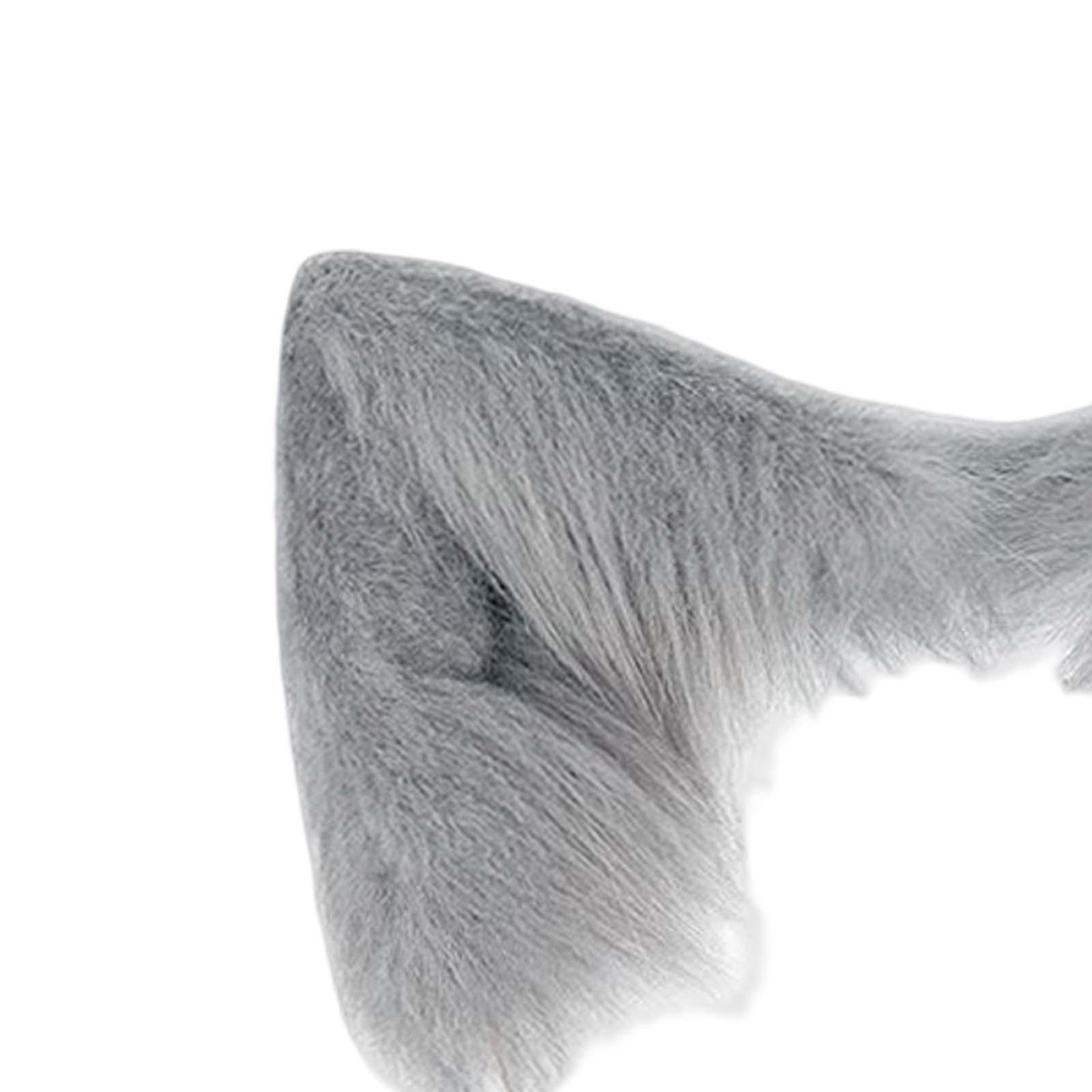 Fox Ears Hair Hoop Costume Fancy Dress Faux Fur Long Tail for Party Birthday Stage Shows
