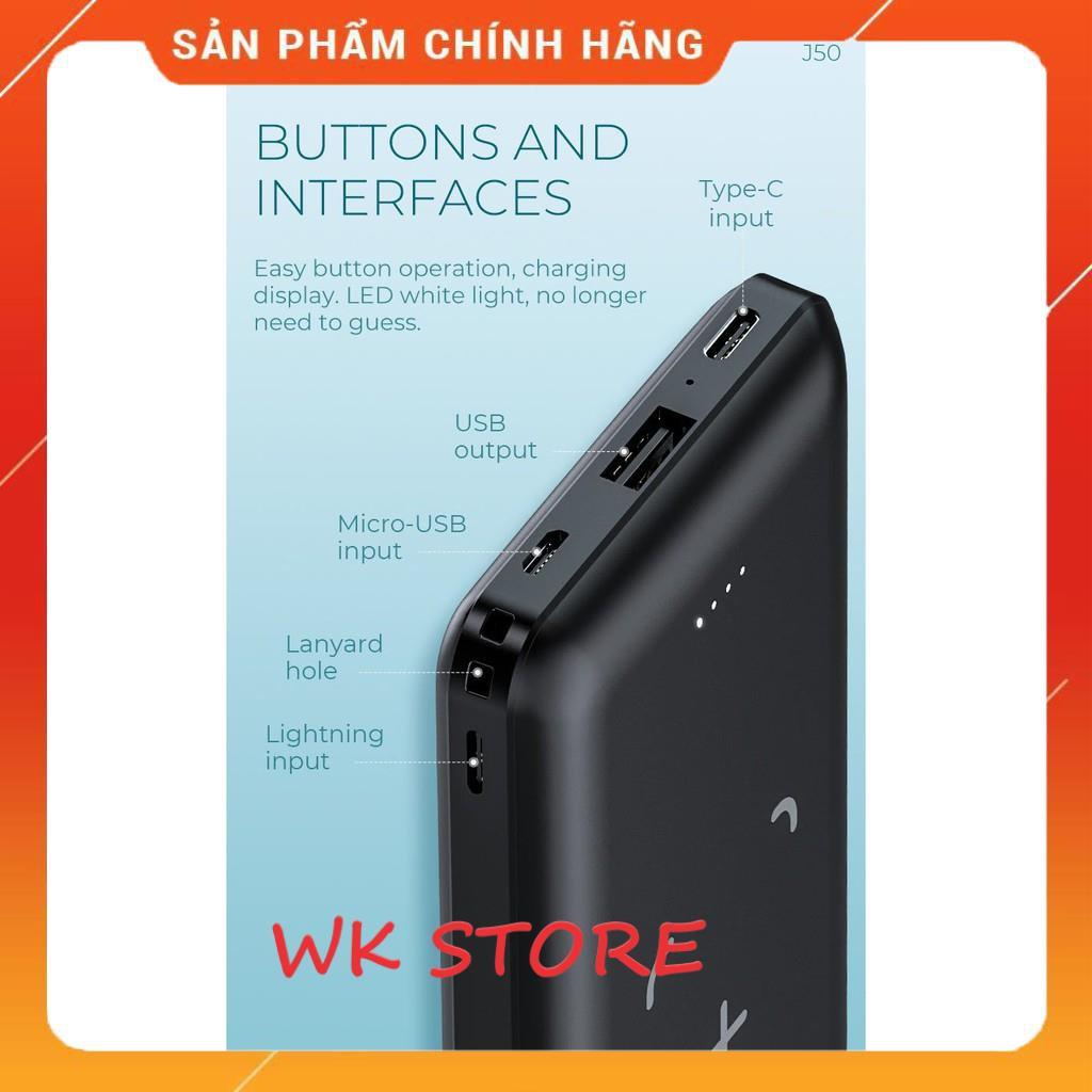 Sạc dự phòng không dây Hoco J50 10.000mAh - Hàng chính hãng