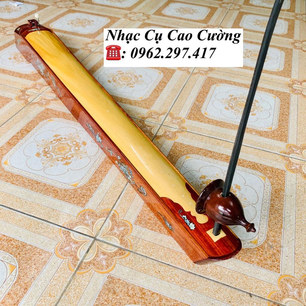 Đàn Bầu Cao Cấp Gỗ Hương Có Gắn Mạch Điện