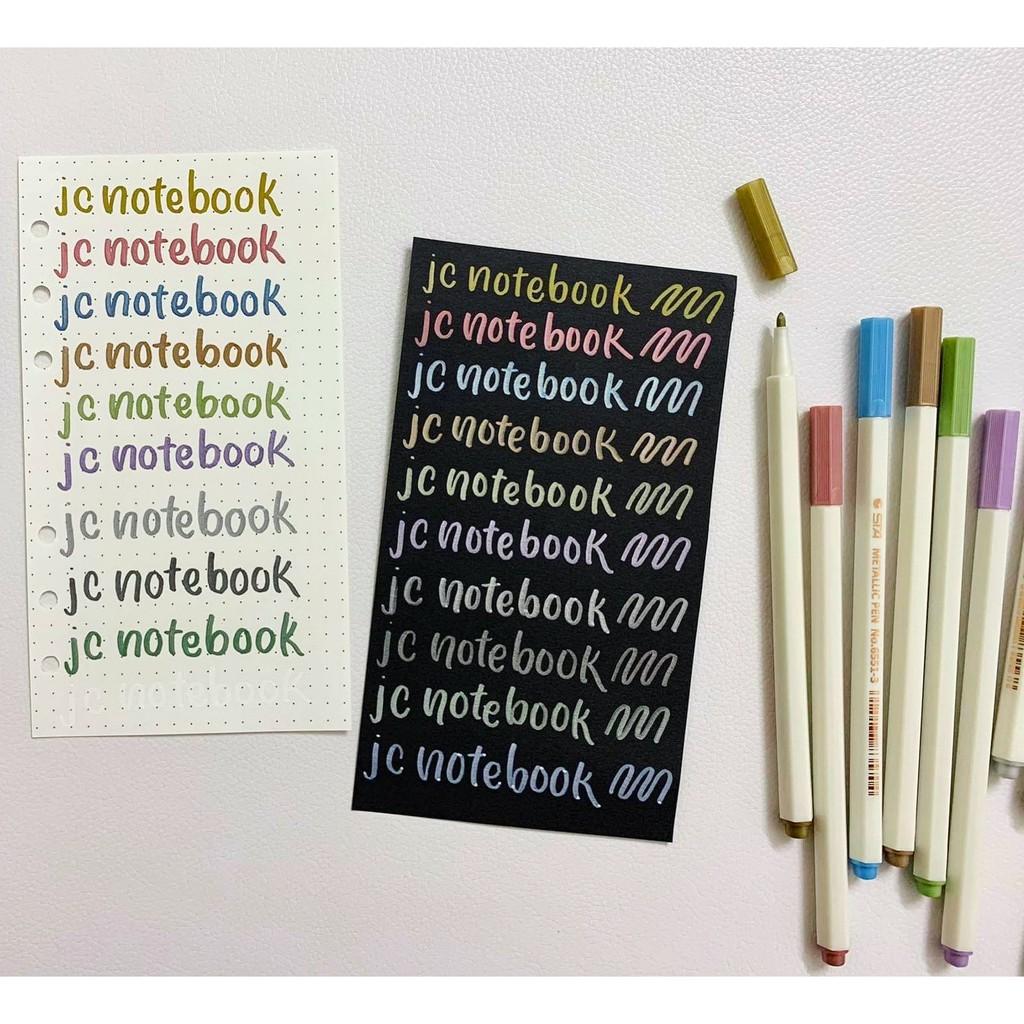 Metallic Marker Pen - Bút Lông Nhũ Metallic Trang Trí Sổ Bullet Journal