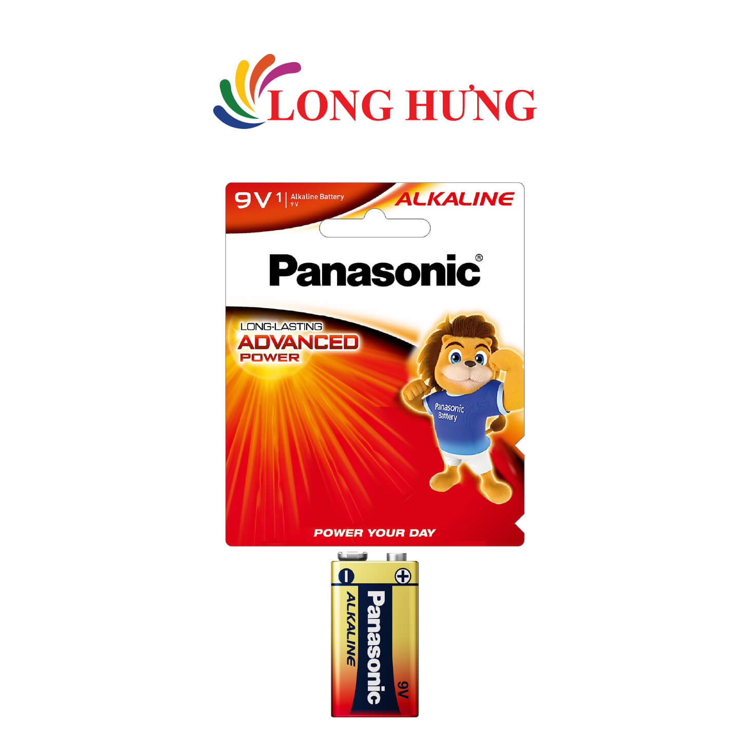 Pin kiềm Panasonic Alkaline 9V 6LR61T/1B-V (1 viên/5 viên/12 viên) - Hàng chính hãng