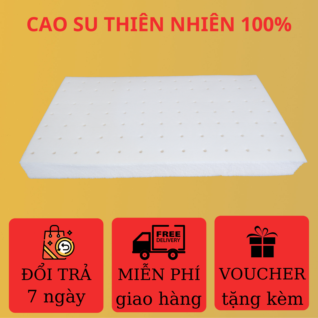 Gối cao su thiên nhiên Gold Kiddy dành cho trẻ sơ sinh - Gối chống ngạt 20x30x2.5cm