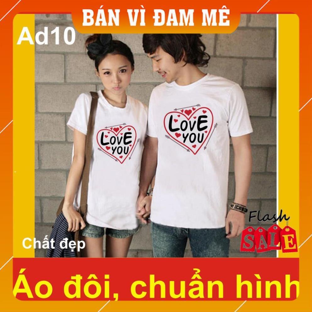 Áo đôi đẹp love you AD10, chất đẹp