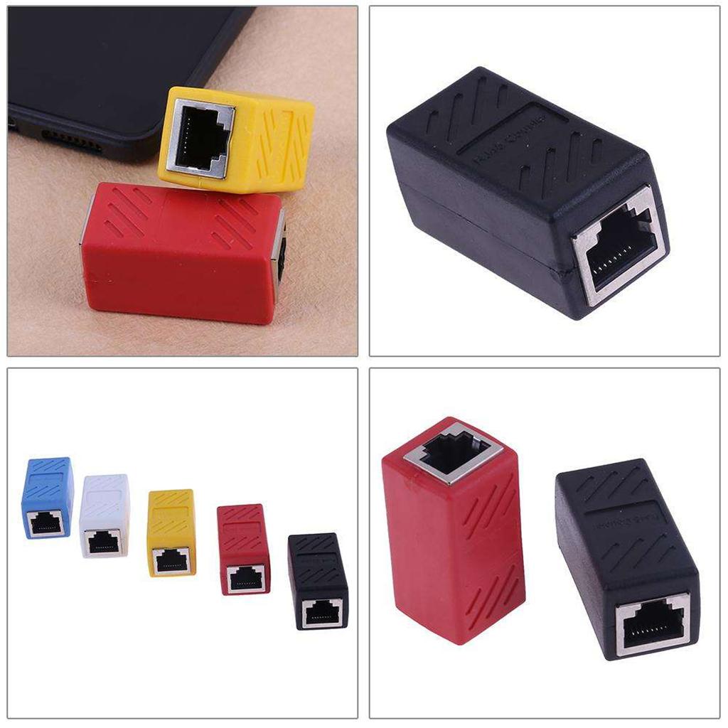 Coupler Inline CAT5E Coupler LAN Cable Connector Female To Female