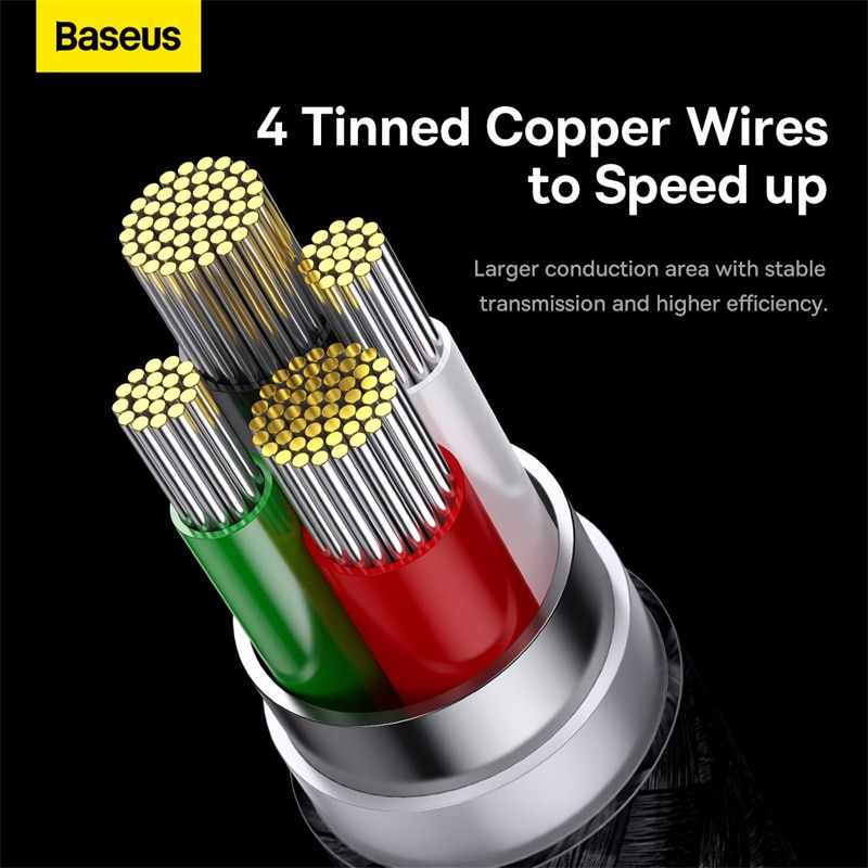 Cáp sạc đa năng Baseus StarSpeed Fast Charging Data Cable 1 for 3 USB to M+L+C 3.5A CAXS - hàng chính hãng