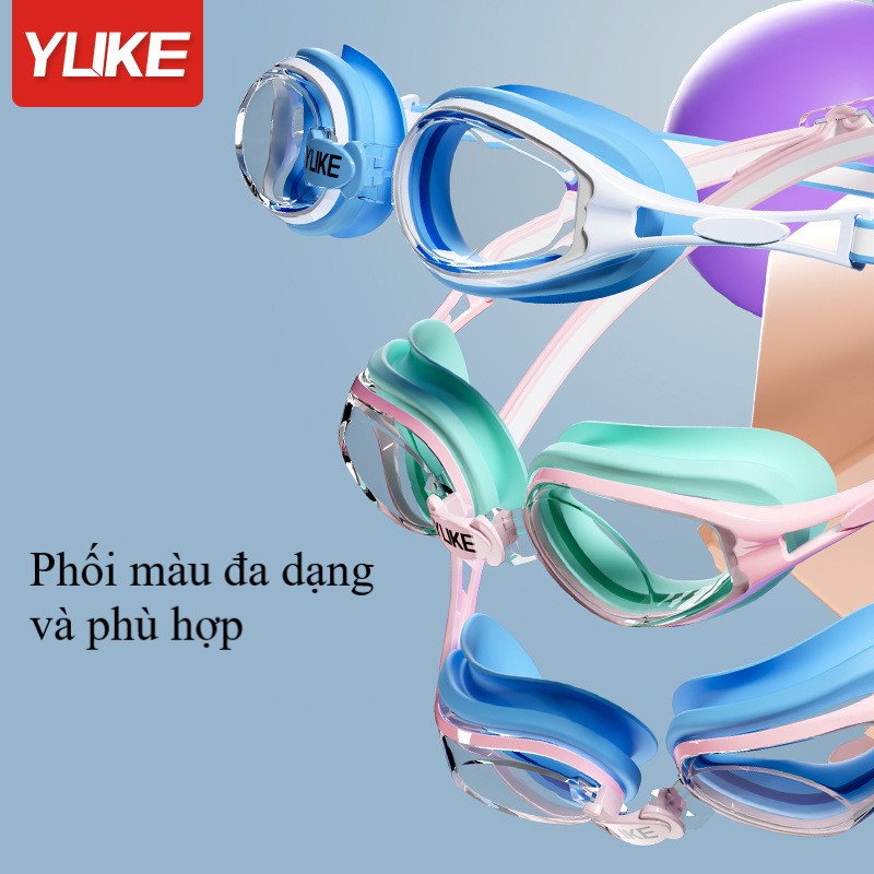 Kính bơi trẻ em dây nhỏ YUKE 5001,gọng nhò, độ nét cao, chống sương, chống nước ( 1 đổi 1 trong 7 ngày)