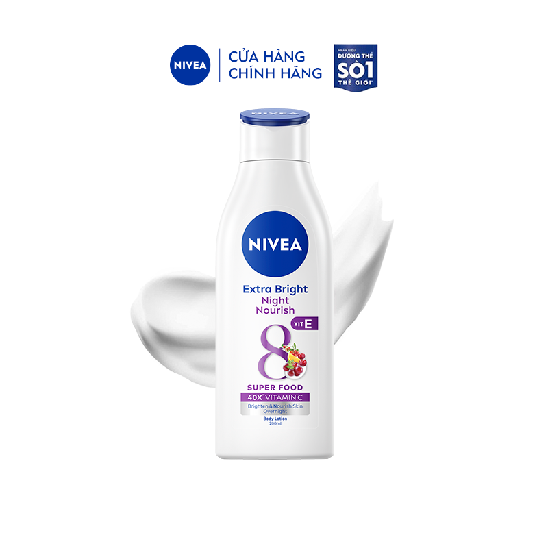 Sữa Dưỡng Thể NIVEA Extra White Night Nourish Ban Đêm Dưỡng Ẩm & Trắng Da - 88188