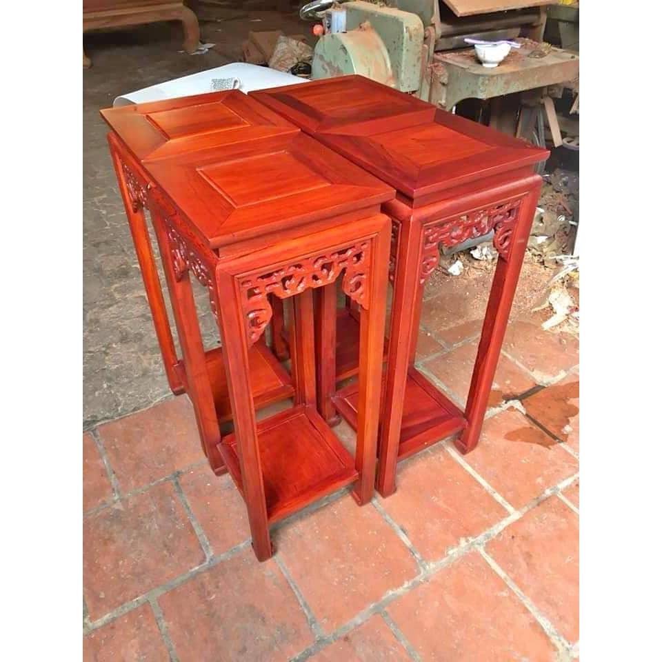 Đôn vuông gỗ lim (cao 70, 80cm, mặt 30 x 30 cm)