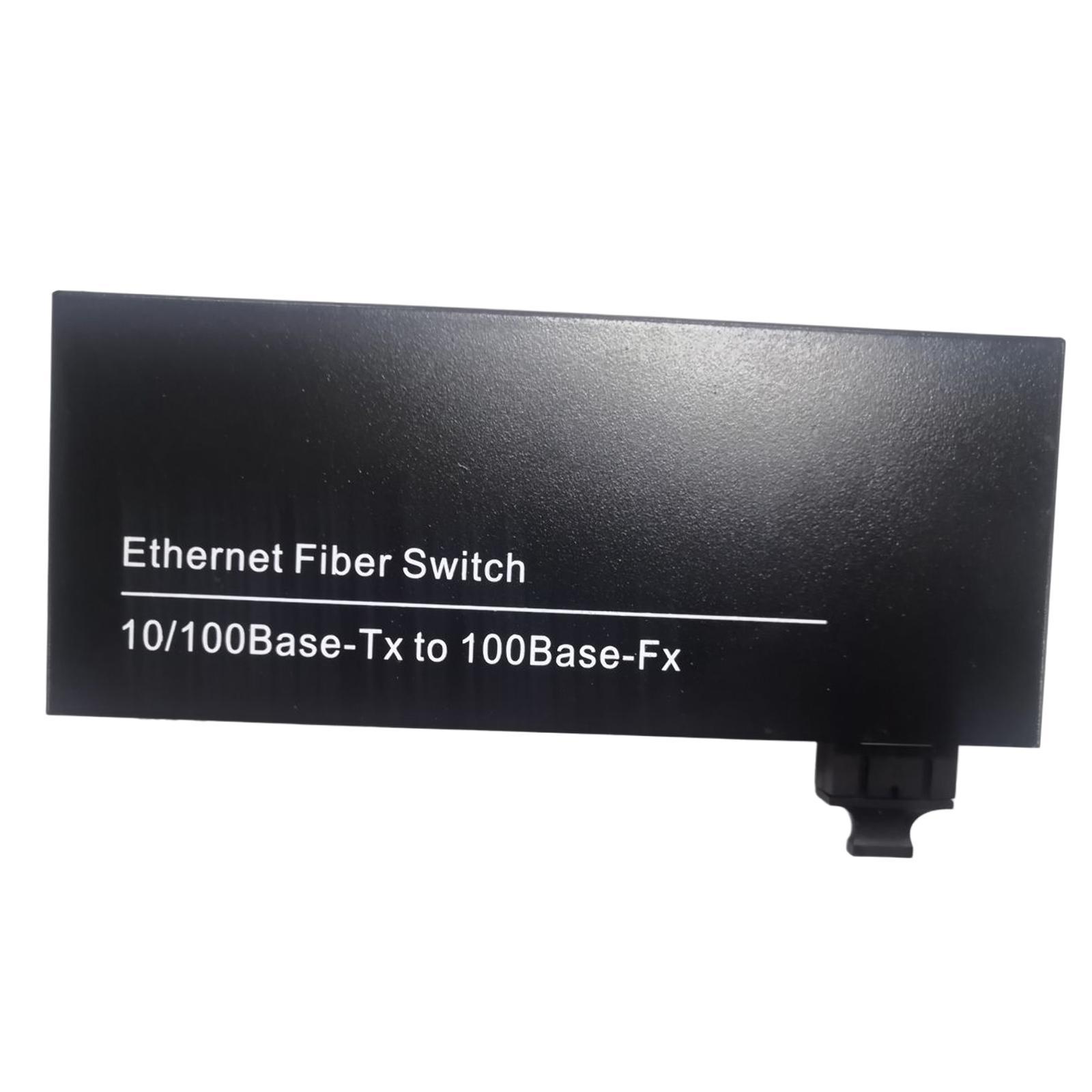 10/100Mbps Fiber Optic Ethernet Media Converter Adapter Gigabit Single Mode