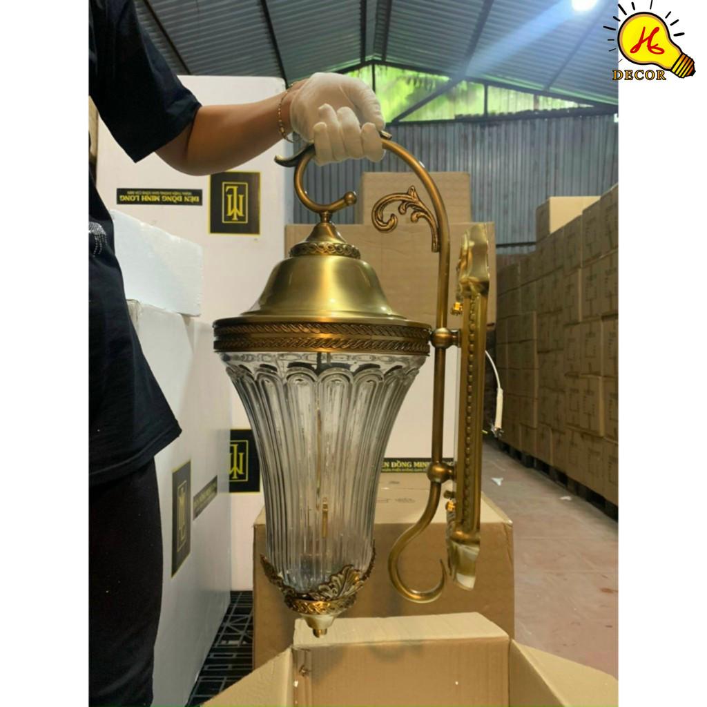 Đèn tường kính đồng ngoài trời HQ - mã TKD081 - chiếu sáng vàng lý tưởng, tiết kiệm điện, dễ bảo trì HQ DECOR (HÀNG NHẬP KHẨU)