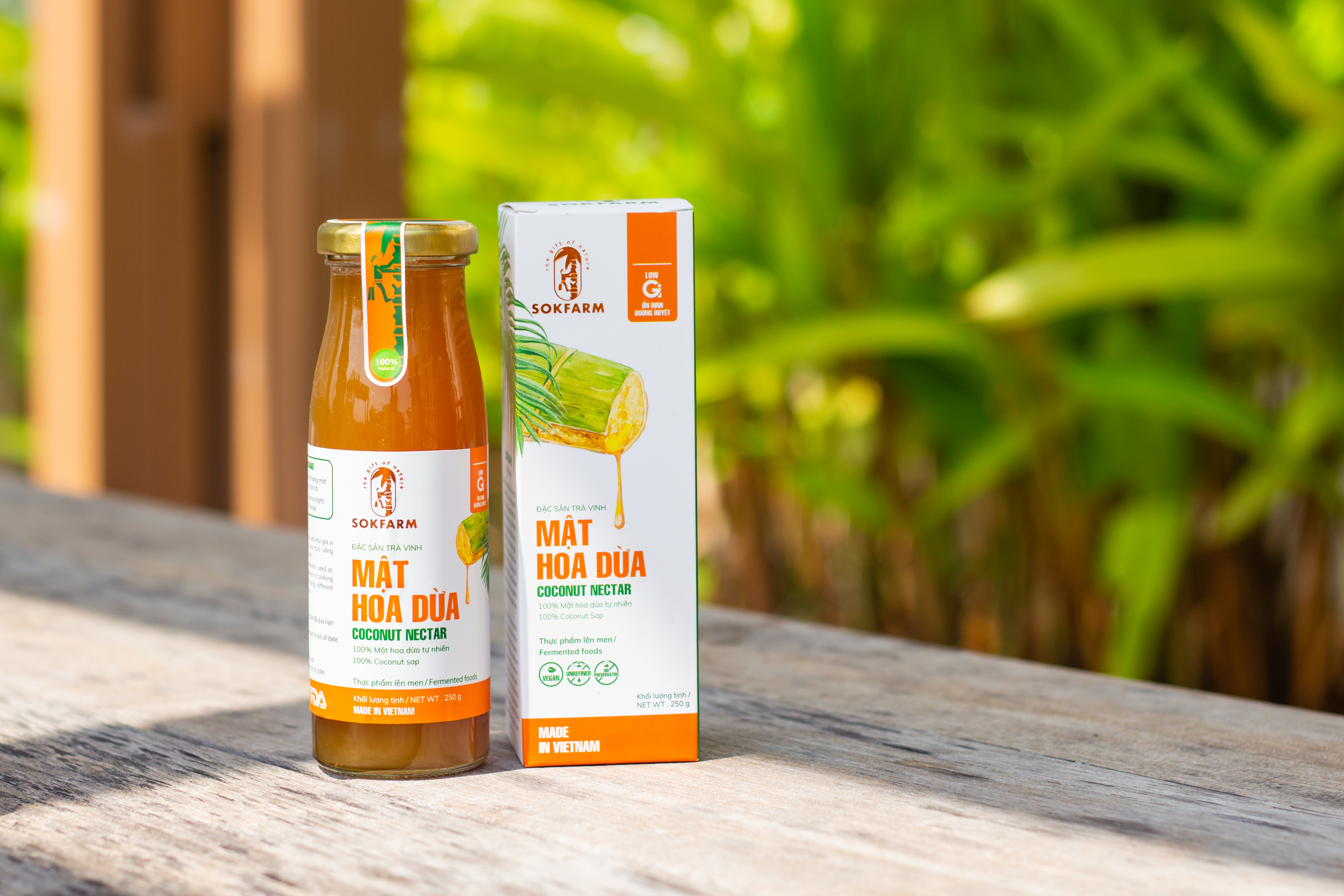 Mật hoa dừa cô đặc Sokfarm- Giúp ổn định đường huyết chai 250g
