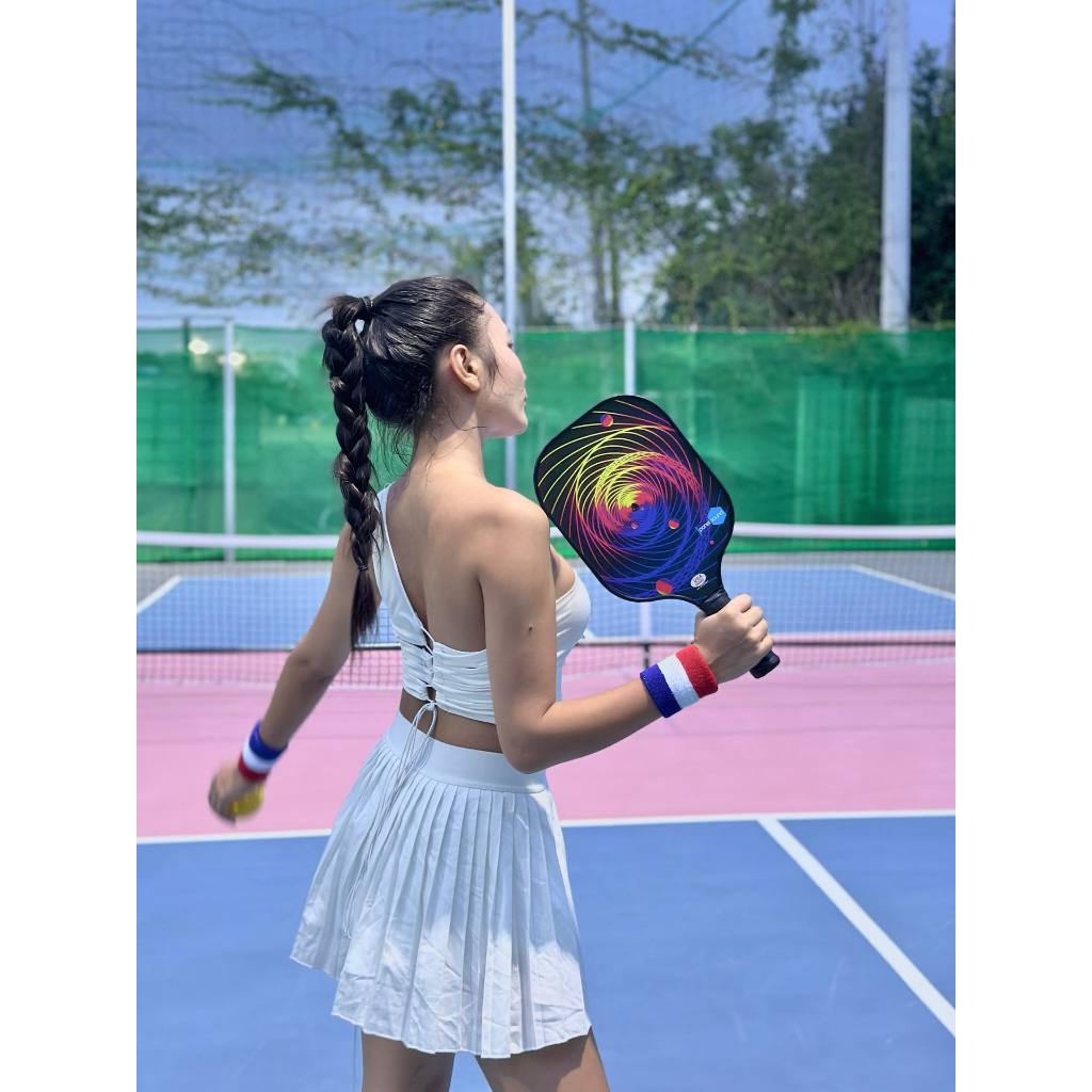Bộ 2 Vợt Chơi Bóng Pickleball Siêu Nhẹ Và Nhanh Chóng Kèm Túi Đựng 4 Quả Bóng {gồm 4 bóng 1 túi ( 2 vợt)