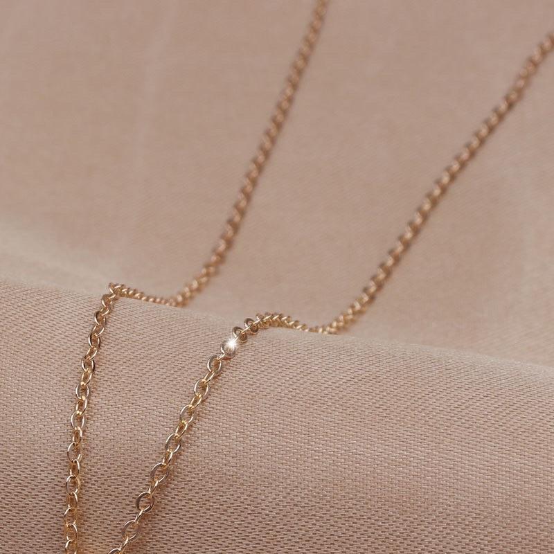 Dây chuyền vòng cổ titan nữ nam trơn không mặt đẹp Ring House
