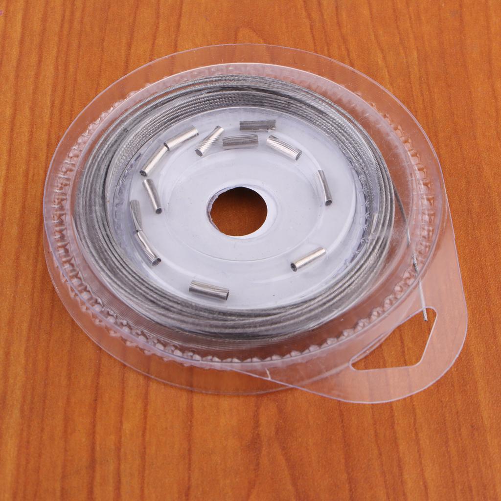 4-in-1 Fishing Wire Ultra Nylon Coated Stainless Steel Leader Wire Long 10m
