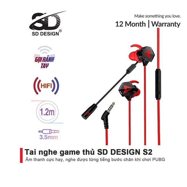 Tai nghe In-ear Gaming S2 có Mic giá rẻ